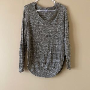 Olive & White Marl Sweater - size XS